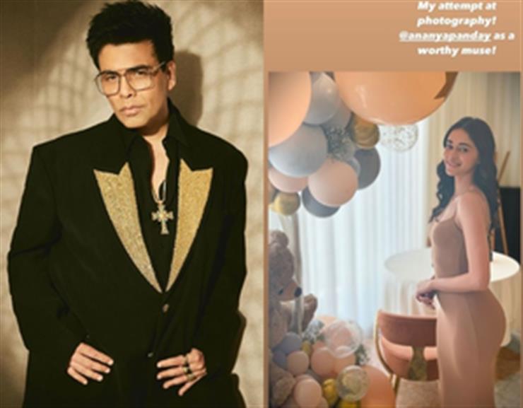 KJo takes to photography with Ananya Panday as his Muse