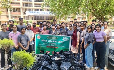 Green campus initiative by Bisleri in collaboration with center for social work, ENACTUS team and NSS