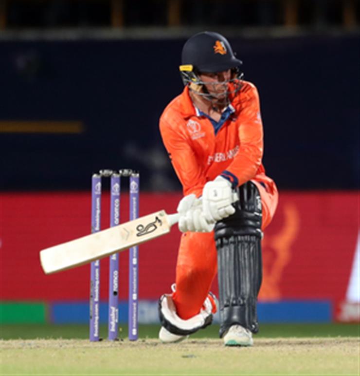 Wicket - Scott Edwards - Netherlands v Sri-Lanka ICC T20WC 2022