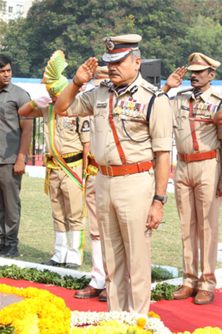 Police Commemoration Day: Telangana DGP Pays Tributes To Police Martyrs