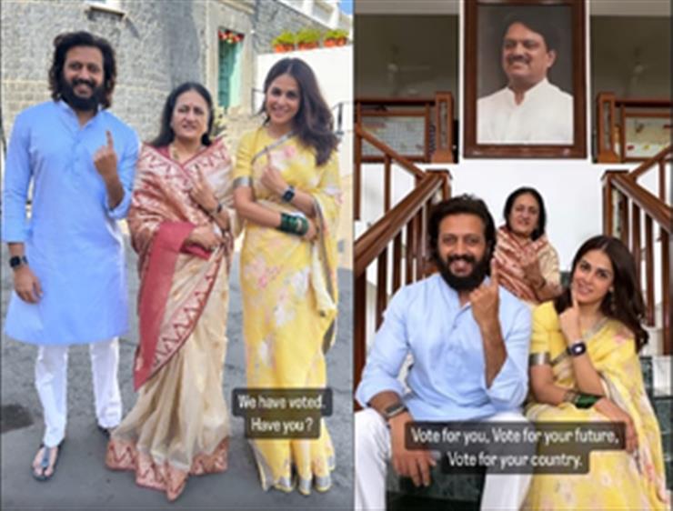 Riteish, Genelia cast their votes in Latur, urge people to 'vote for your future'