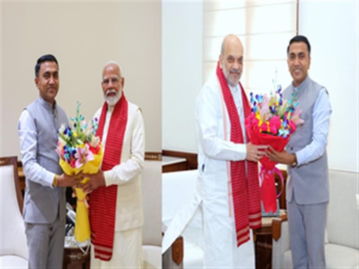 Goa CM Pramod Sawant meets PM Modi HM Shah in Delhi