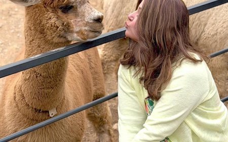 Hina Khan spends time with alpacas during her exotic South Korea trip