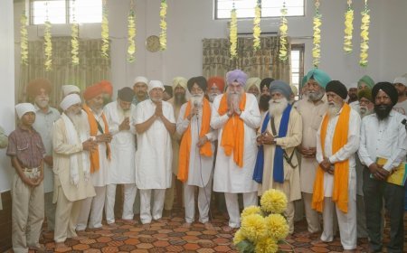 Management Committee and Sangat of Sri Guru Tegh Bahadur Gurdwara Sahib, Kotkapura honour Speaker Sandhwan