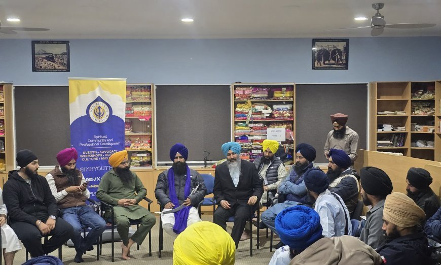 Jathedar Gargajj Engages with Sikh Youth in Auckland, Emphasizes Unity, Education, and Gurmat Values