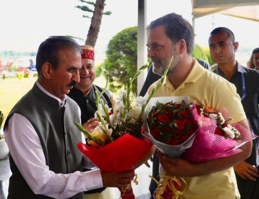 Rahul Gandhi Arrives in Kangra, Attends Congress Training Camp