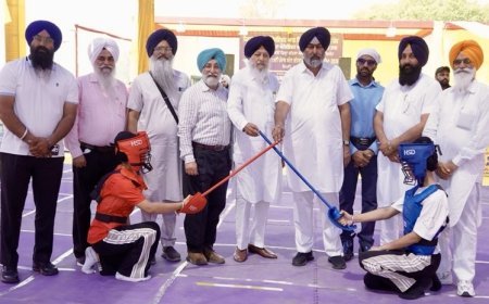 Girls 12th State Gatka Championship kicks off at Kotkapura with ceremonial fervour