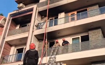 Nine killed after massive fire at four-storey building in Delhi's Vivek Vihar