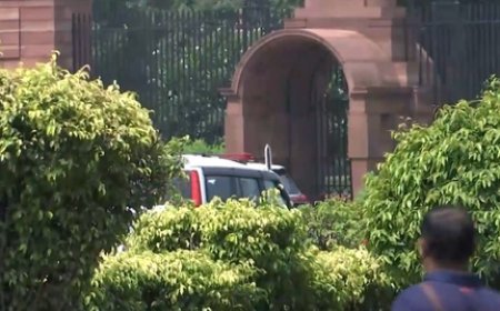 Raghav Chadha arrives at Rashtrapati Bhavan to meet President Murmu