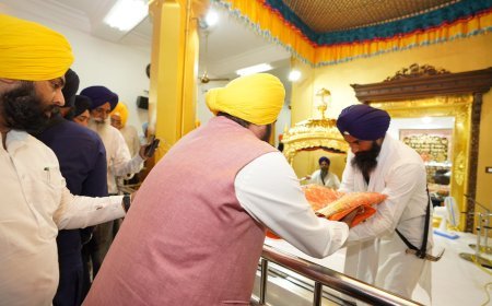 CM Bhagwant Singh Mann leads Shukrana Yatra from Sri Anandpur Sahib after implementation of anti-beadbi law in Punjab