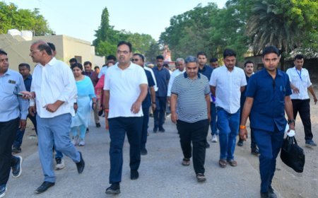 Raj CM Sharma tours Bambori village, reviews implementation of welfare schemes