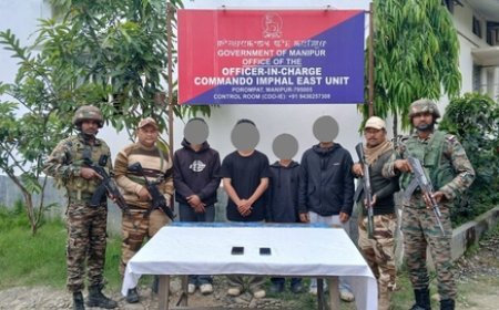 Eight militants, including 2 top leaders arrested in Manipur; arms cache seized