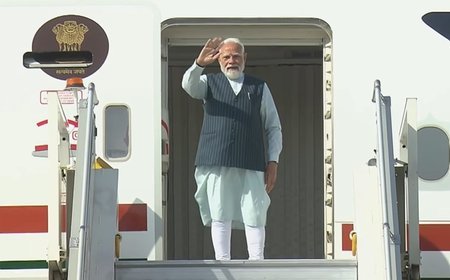 PM Modi emplanes for UAE to hold talks with President Sheikh Mohamed bin Zayed