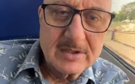 Anupam Kher boards train to Delhi in support of PM Modi’s fuel-saving appeal 