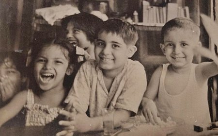 Shabana Azmi shares rare childhood picture from 1955 clicked at the Red Flag Hall 