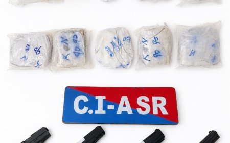 Two brothers linked to drug and illegal arms smuggling module held with 5.5Kg heroin, 4 pistols