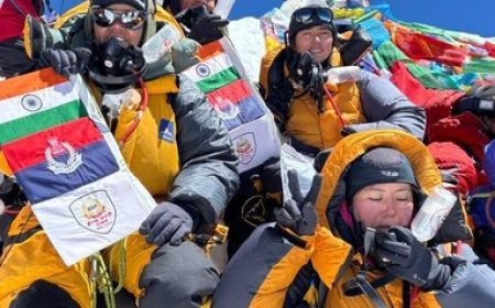 BSF women conquer Mt Everest as force marks diamond jubilee; Amit Shah praises 'Nari Shakti'