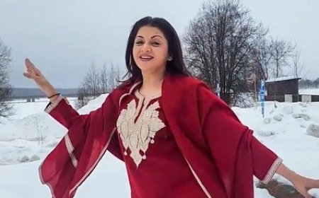 Bhagyashree 'beats the heat' with a romantic performance in Kashmir