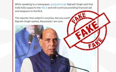 PIB Fact Check debunks fake claim linking Rajnath Singh to support for BLA