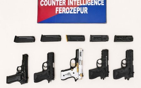 Weapon supplier held with 5 glock pistols in Ferozepur