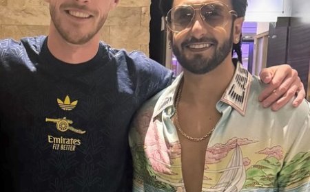 Ranveer Singh poses with Arsenal star Declan Rice amid ‘Don 3’ row