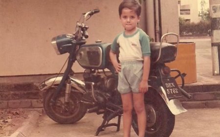 Shahid Kapoor's childhood throwback reveals his love for bikes started early