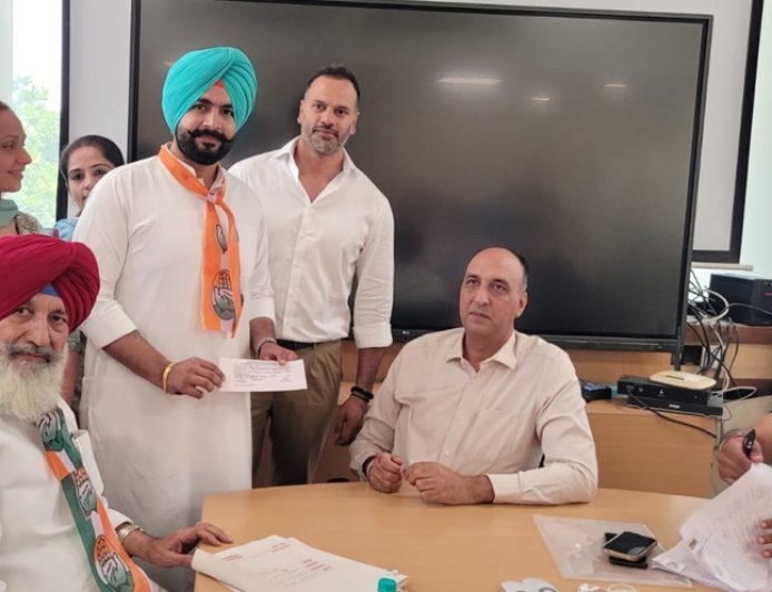 Congress Candidates from All 50 Wards of Mohali File Nominations Under the Leadership of Former Health Minister Balbir Singh Sidhu