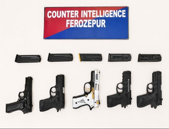 Weapon supplier held with 5 glock pistols in Ferozepur
