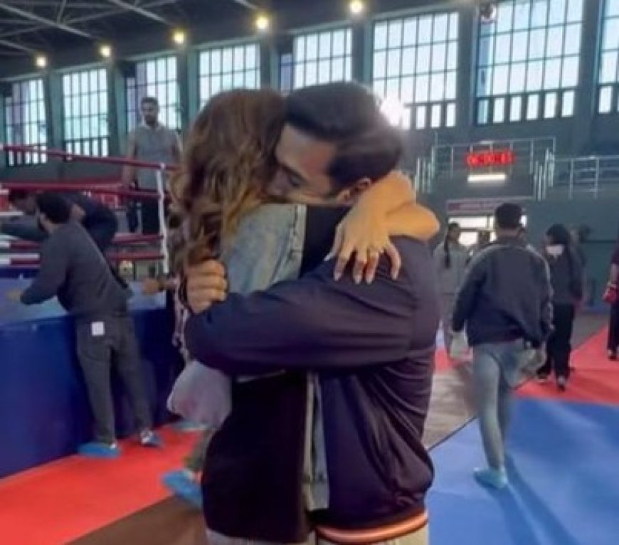 Kriti Kharbanda gives the tightest hug to the 'most wonderful boy' Pulkit Samrat
