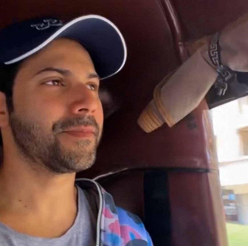 Varun Dhawan ditches luxury car, opts for rickshaw ride on Mumbai streets 