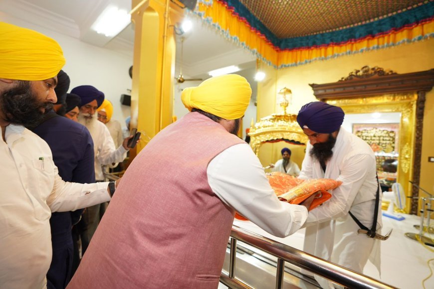 CM Bhagwant Singh Mann leads Shukrana Yatra from Sri Anandpur Sahib after implementation of anti-beadbi law in Punjab