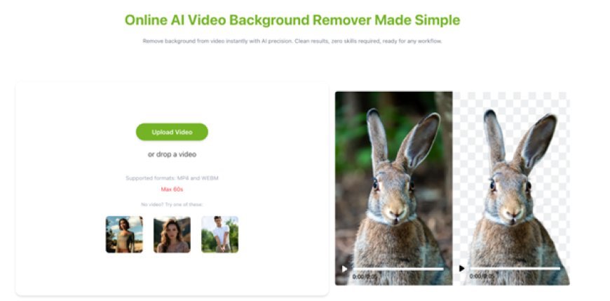 How to Remove Background From Video Using AI Tools Online