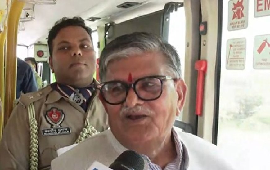 Punjab Governor Gulab Chand Kataria travels by bus to attend public event