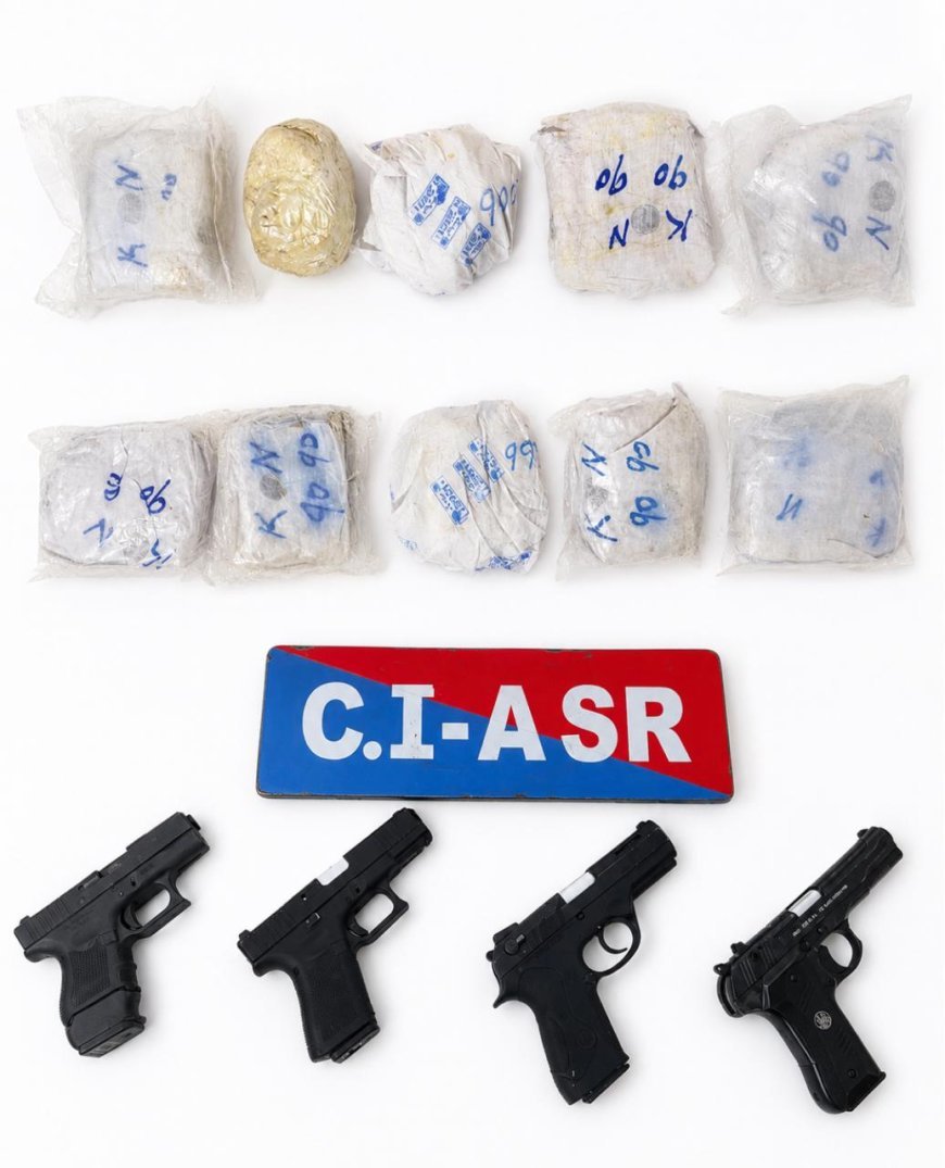 Two brothers linked to drug and illegal arms smuggling module held with 5.5Kg heroin, 4 pistols