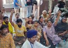 Disabled persons stage protest at Phagwara Civil Hospital over poor arrangements for certificate camp