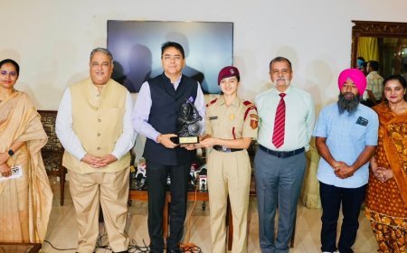 Aman Arora felicitates Mai Bhago preparatory Institute cadets for remarkable feat in Air Force academy and NDA merit lists