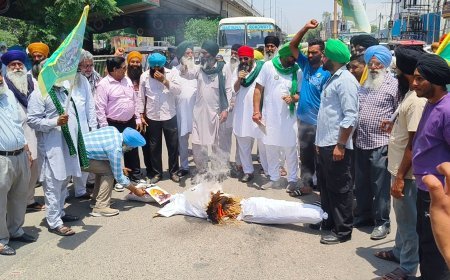 Farmers Hold Protests in Phagwara and Kapurthala Over Rising Inflation, Demand Policy Reforms