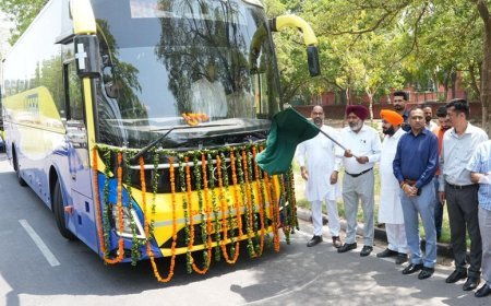 Punjab Govt expands luxury bus fleet to Delhi Airport; 5 new Super Integral Volvo coaches to operate from Jalandhar, Ludhiana