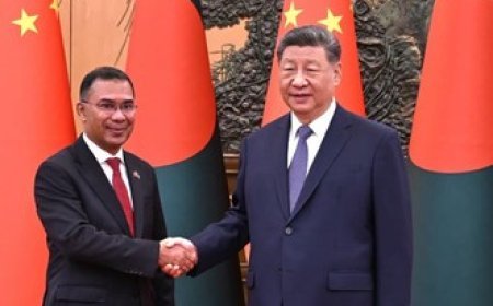 Bangladesh PM Tarique Rahman holds talks with Chinese President Xi Jinping in Beijing