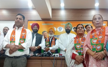 Senior AAP Leader Jit Lal Bhatti Joins BJP in Presence of Punjab BJP Chief Sardar Kewal Singh Dhillon