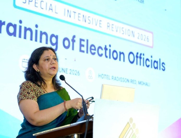 CEO Punjab Anindita Mitra conducts training for officers deployed for the conduct of SIR