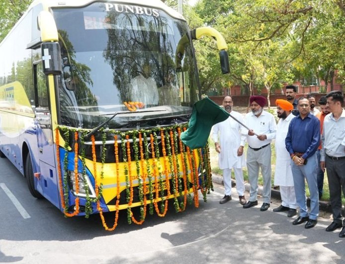 Punjab Govt expands luxury bus fleet to Delhi Airport; 5 new Super Integral Volvo coaches to operate from Jalandhar, Ludhiana