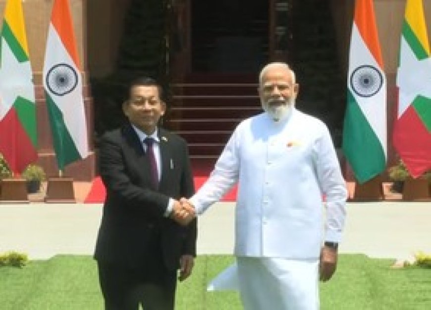 PM Modi, Myanmar Prez Min Aung Hlaing hold bilateral talks at Hyderabad House