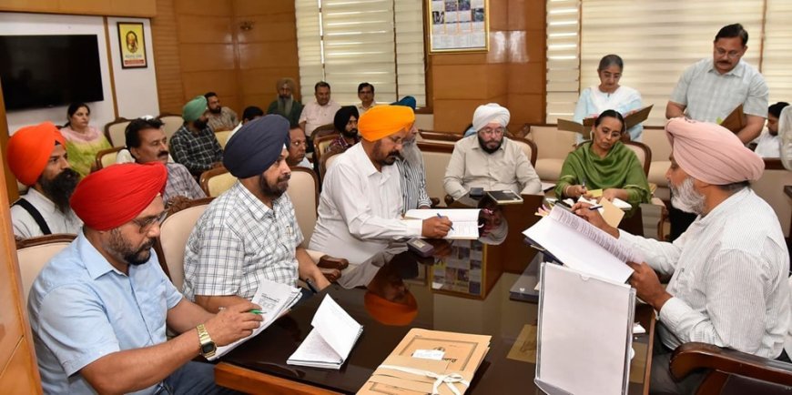 Punjab FM Harpal Singh Cheema Chairs High-Level Meetings with Employee Unions, Orders Early Resolution of Pending Issues