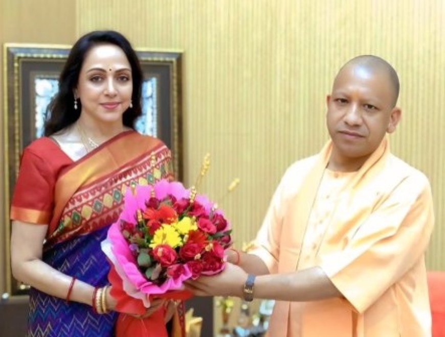 Hema Malini extends birthday wishes to Yogi Adityanath, praises his support for Mathura development