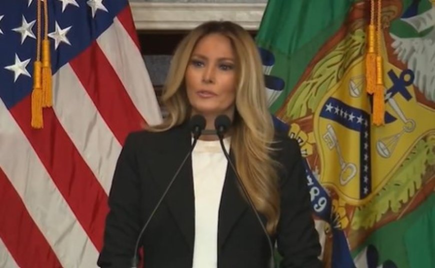 Melania Trump unveils savings plan for foster youth