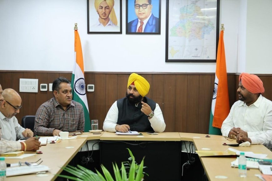 Local Govt Minister Harjot Singh Bains Announces Major Urban Infrastructure Push Across Tricity’s Peripheral Towns; Orders Weekly Review of Development Works