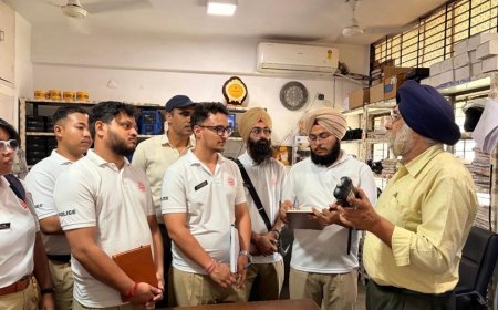 Police Administration Students Receive Practical Exposure to Traffic and Security Wings of Chandigarh Police