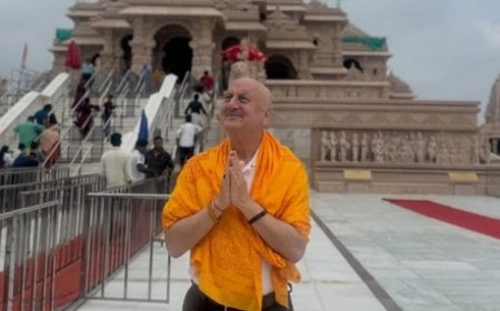 Anupam Kher wraps first schedule of ‘Shri Ram Bhoomi’ in Ayodhya, says ‘a part of me stayed behind’