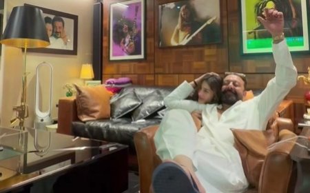 Maanayata Dutt shares glimpse of Sanjay Dutt's FIFA World Cup family night with twins